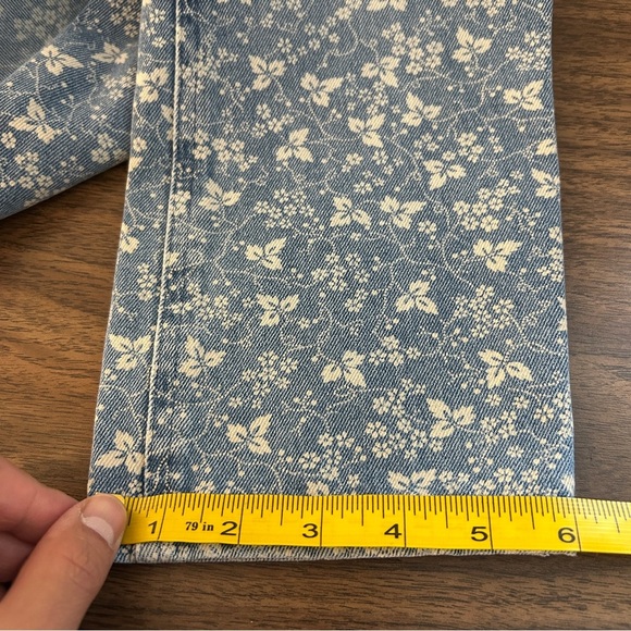 Ralph Lauren Light Blue Floral Ankle Jeans 4 - Picture 11 of 11
